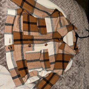 Cropped Button Down Sweater